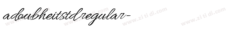 adoubheitstd regular字体转换